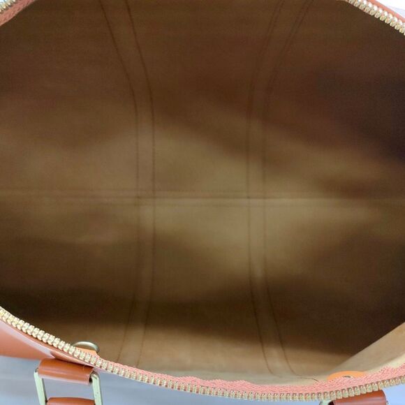 LOUIS VUITTON Cipango Gold Epi Leather Keepall LV 50 Boston Bag VI0994 Authentic - Picture 13 of 17